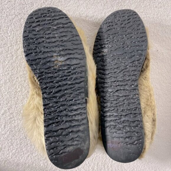 Vintage Capitol Canadian Genuine Fur Esikmo Inuit Ankle Boots Booties 8 - Picture 6 of 16